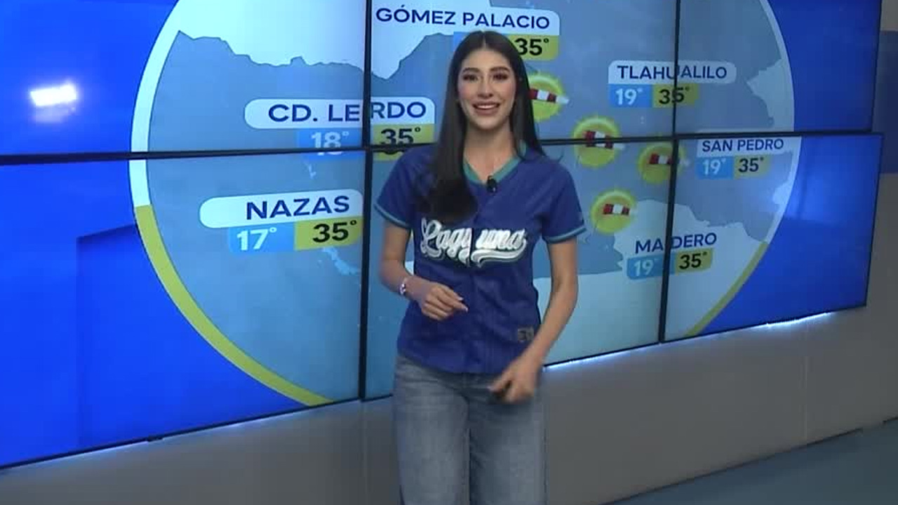 Fanny Ramírez nos da el pronóstico del tiempo en Laguna para este fin de semana.