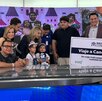 Sultanes Contigo regalando viaje a niñas en el TELEDIARIO Matutino.