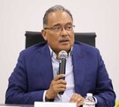 Andrés Mijes, alcalde de Escobedo, hablando