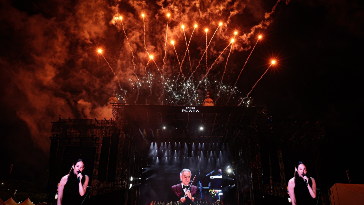 Andrea Bocelli en el Zócalo