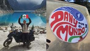 Daniel Serrano ha viajado desde la Ciudad de México por todo Sudamérica en su motocicleta.