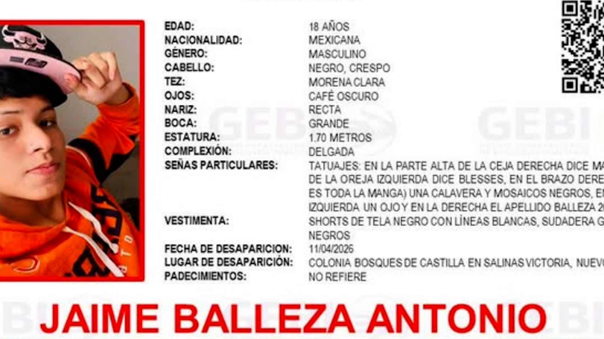 Programa conducido por Yari Martínez, sábado 18 de abril de febrero de 2026.