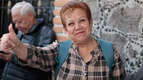 Personas mayores de la comunidad de La Casa del Abue sur de Puebla