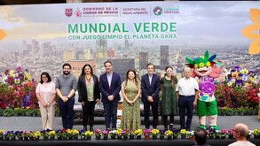 Clara Brugada presenta el Mundial Verde