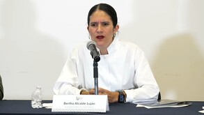 Bertha Alcalde Luján, fiscal CdMx, durante conferencia por feminicidio de Edith Guadalupe