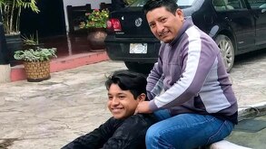 el funcionario de oaxaca Angelino López Cortez con su hijo David López Valdivieso