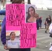 Amigos y familia de Karen Mariel manifestándose en CdMx por su feminicidio