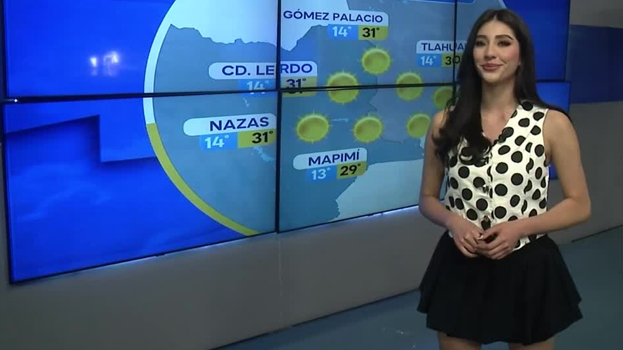 Fanny Ramírez nos da el pronóstico del tiempo en Laguna para este lunes 20 de abril 2026.