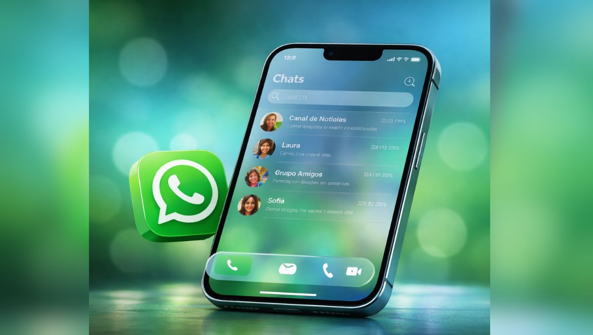 La nueva actualización “Liquid Glass” de WhatsApp introduce un diseño translúcido con efectos visuales modernos