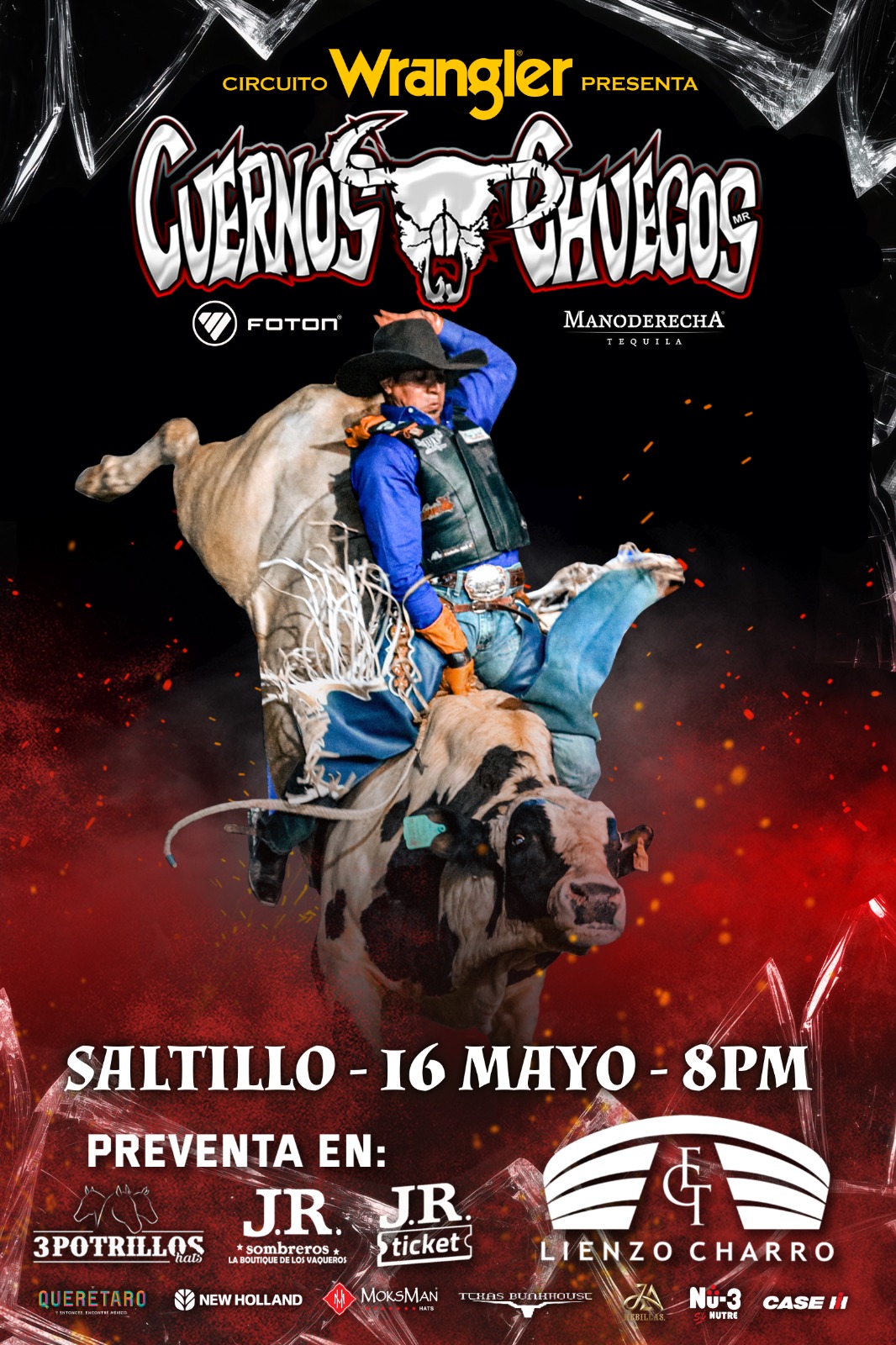 Boletos para Cuernos Chuecos en Saltillo ya están disponibles con promociones y sin cargo por servicio en primeras compras.