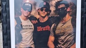 Foto de Julio César 'N' hecha con IA donde aparece con atacantes de la masacre de Columbine