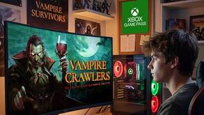 Un joven jugando Vampire Crawlers  de Xbox en una PC