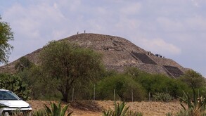 Pirámide de la Luna, lugar donde un sujeto realizó una balacera en Teotihuacán.