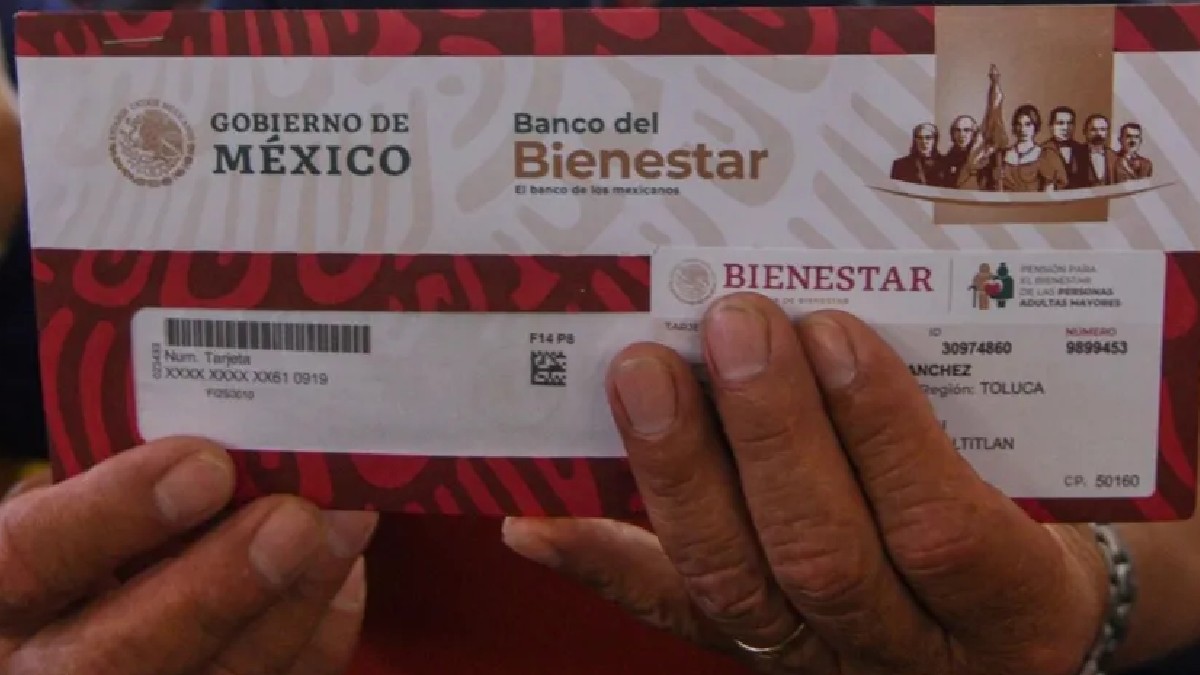 Sobre de la tarjeta de la Secretaría del Bienestar
