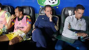 André Jardine durante el partido entre América y León.