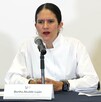 Bertha Alcalde Luján, fiscal CdMx, durante conferencia por feminicidio de Edith Guadalupe