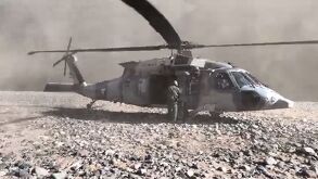 Helicóptero fuerzas federales Sinaloa y Durango.