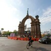 Arco de la Independencia en Monterrey de nuevo bajo arreglos del municipio.