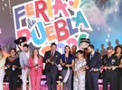 el gobernador alejandro armenta y otras personas en la inauguración de la feria de puebla 2026