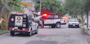 Movilización de policías de Guadalupe.