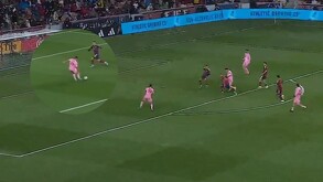 Momento exacto de la falla del jugador Germán Berterame.