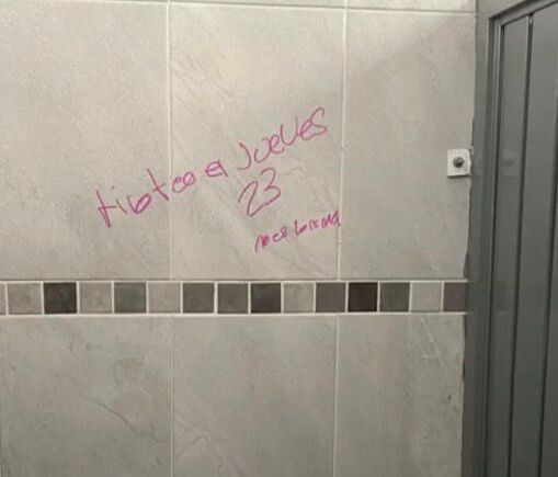 Desde temprana hora, los alumnos fueron revisados a su ingreso mediante detectores de metales.