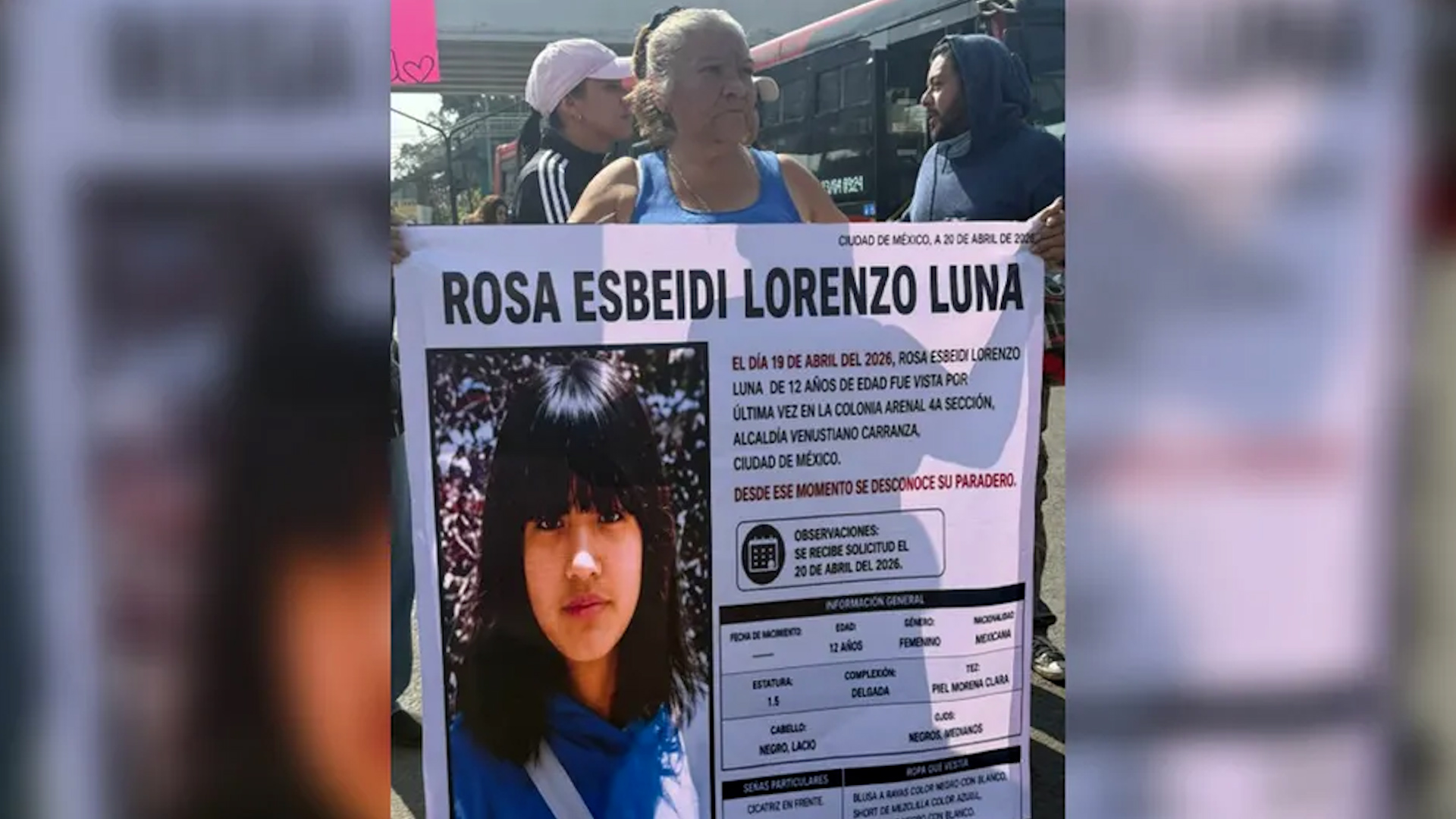 Rosa Esbeidi desapareció tras salir de la fiesta de un familiar para visitar a unos amigos en Venustiano Carranza; su familia realizó un bloqueo para buscarla.