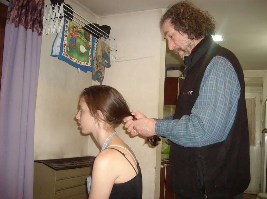 Rita Reidel y su padre