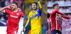 Paulinho, Gignac y la 'Hormiga' González en sus partidos en Liga MX.
