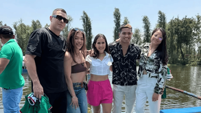Fighters de la UFC disfrutaron de Xochimilco en CDMX.