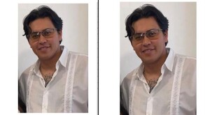 Joven de lentes y con camisa en color blanca