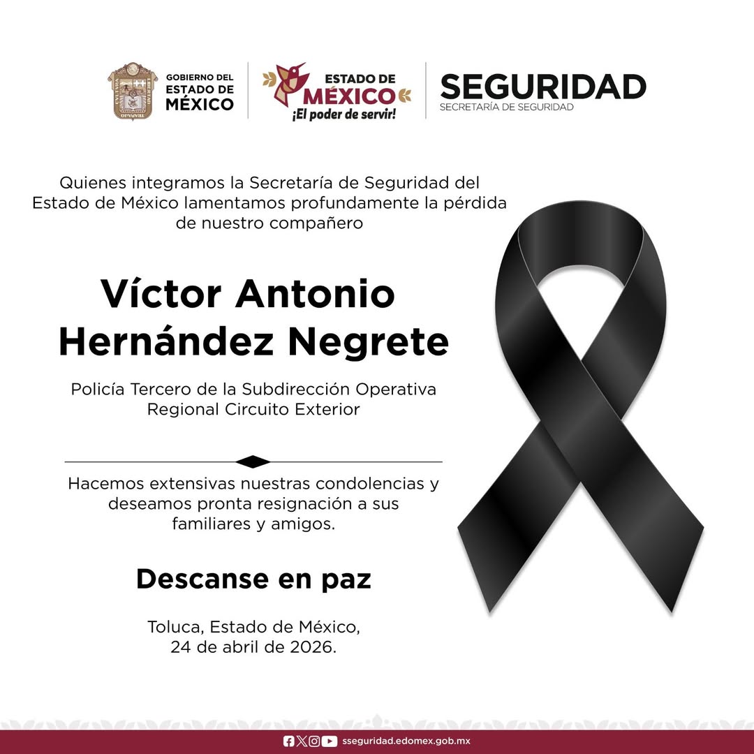 Comunicado sobre el oficial muerto de SSEM