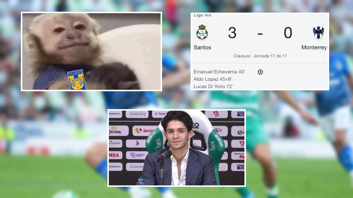 Memes de la goleada de Rayados vs Santos Laguna.