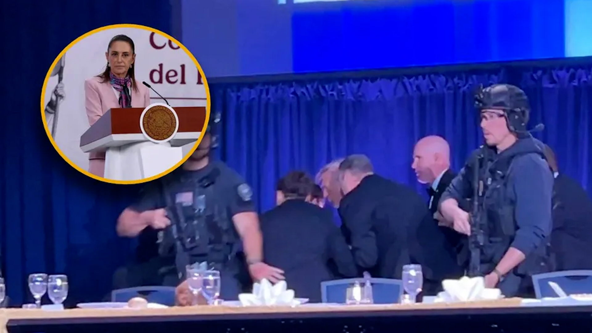 La presidenta Claudia Sheinbaum condenó el ataque armado registrado durante la cena anual de corresponsales de la Casa Blanca.