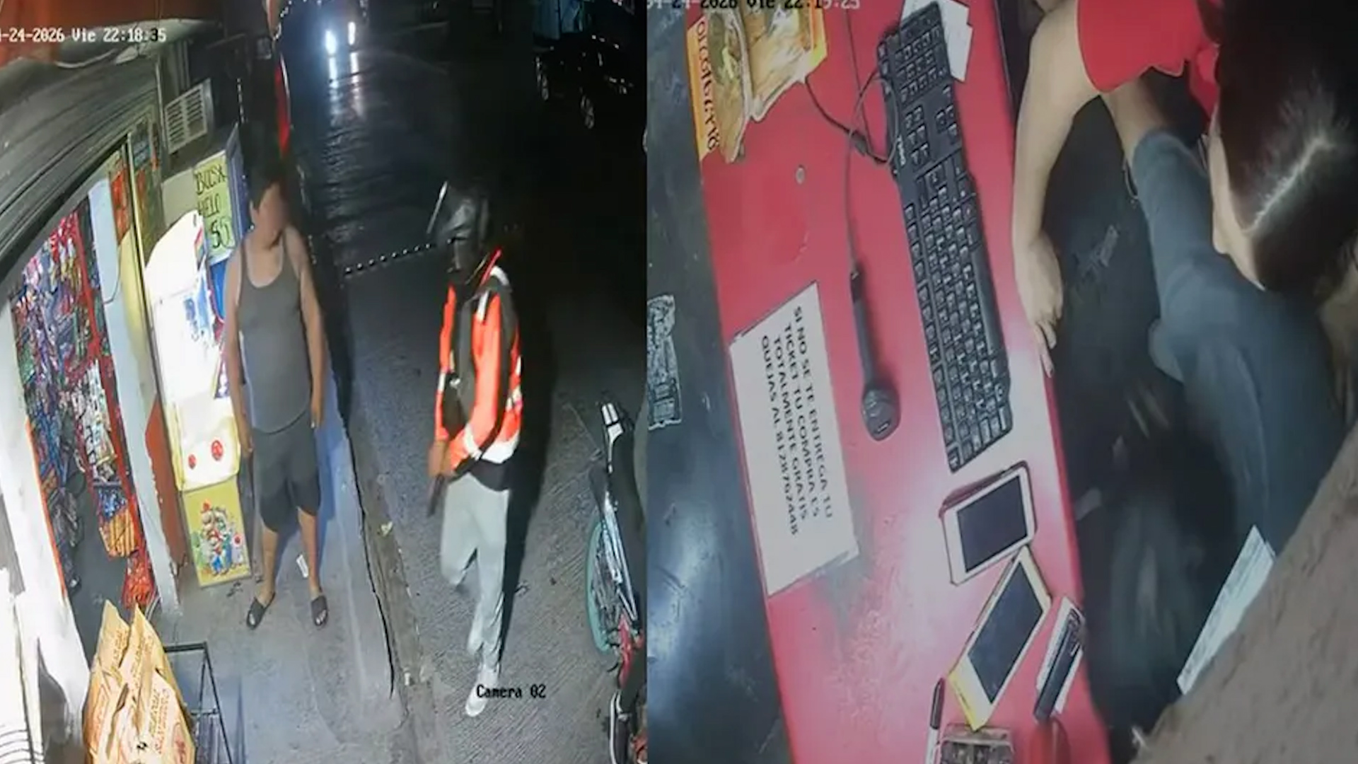 El ilícito fue grabado por el sistema de monitoreo del negocio, y se espera que, por medio de las imágenes, las autoridades logren identificar a los responsable