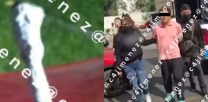 'El Chino' balea a carros que pasan frente a su casa en Buenavista.