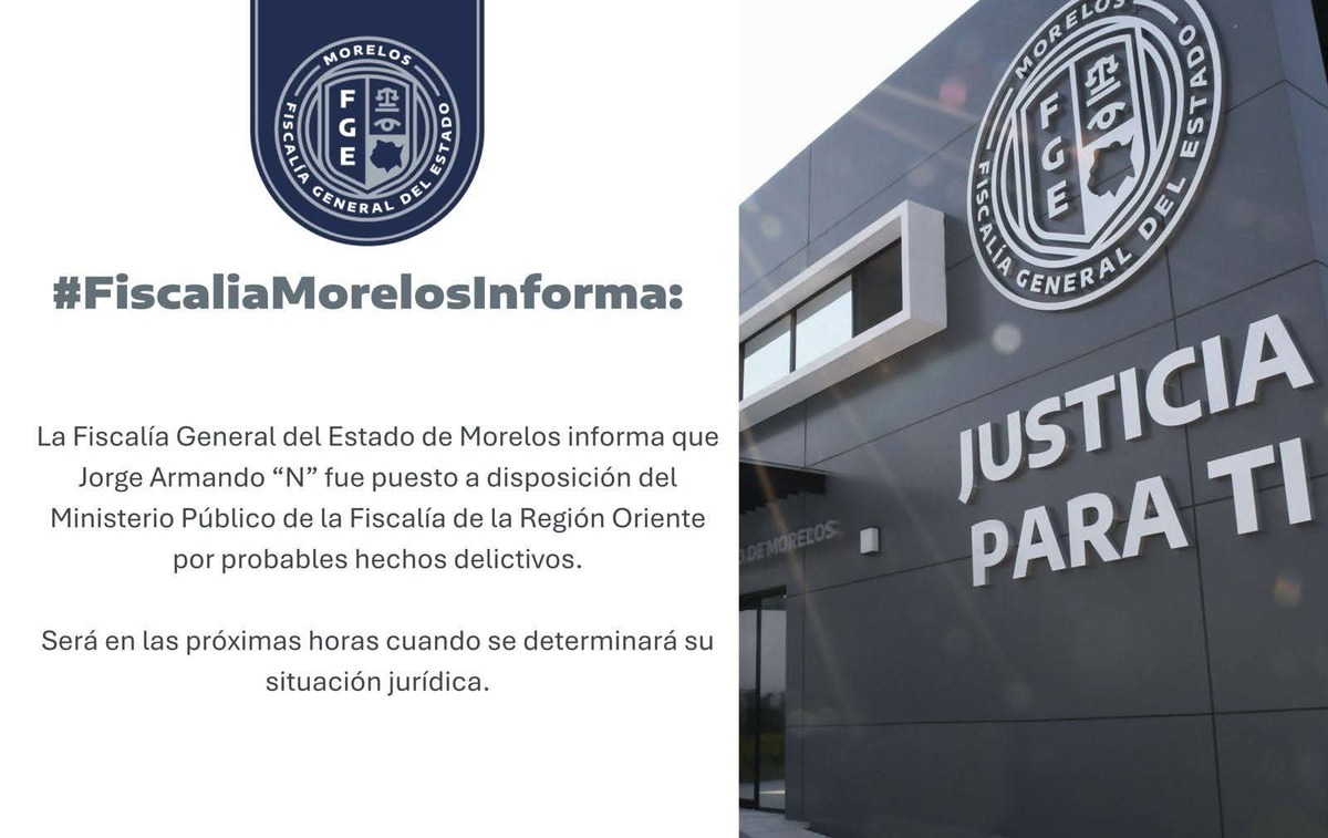 Comunicado FGEM sobre detención de presidente municipal de Tlalnepantla.