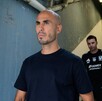 Guido Pizarro saliendo del tunel previo a un juego con Guido Pizarro.