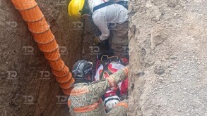 Localizan el cuerpo de 4 personas tras derrumbe de túnel de huachicol en Acolmán; continúan las labores.