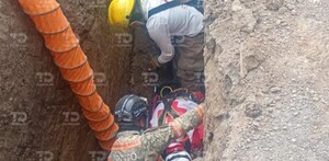 Localizan el cuerpo de 4 personas tras derrumbe de túnel de huachicol en Acolmán; continúan las labores.