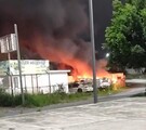 Incendio de autos y bloqueos en Reynosa