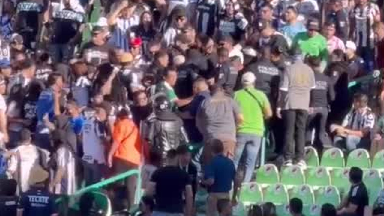 Diez integrantes de la porra de Monterrey fueron detenidos en el TSM tras presuntas agresiones y robos al término del juego contra Santos.