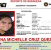 Ximena Michelle Cruz Quezada, mujer desaparecida en Nuevo León.