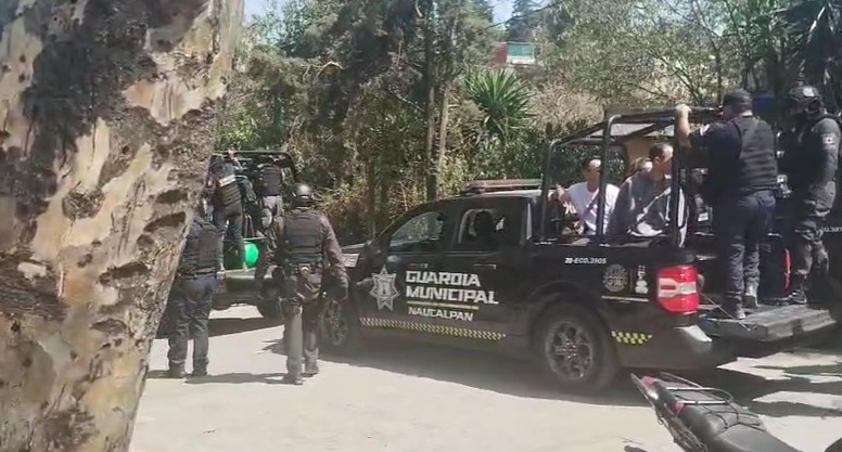 Hubieron varios detenidos tras el enfrentamiento por el campo de fútbol en Naucalpan.