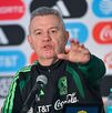 Javier Aguirre en una conferencia de la Selección Mexicana.
