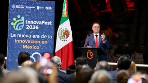 Marcelo Ebrard presenta el InnovaFest en Monterrey con premios de 17 mdp y supervisa la inversión de 4,000 mdd de Ternium en Pesquería.