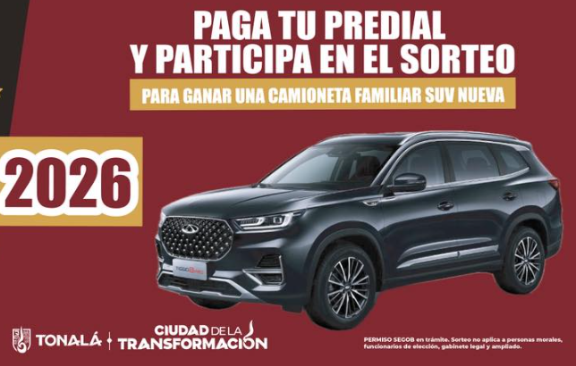 Folleto de ganar camioneta en Tonalá