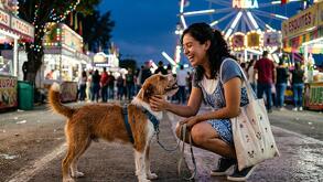 Persona con su mascota en brazos en representación de la adopción