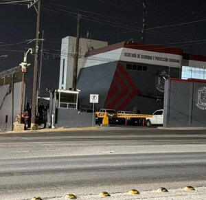 Instalaciones de la Secretaría de Seguridad Pública de García