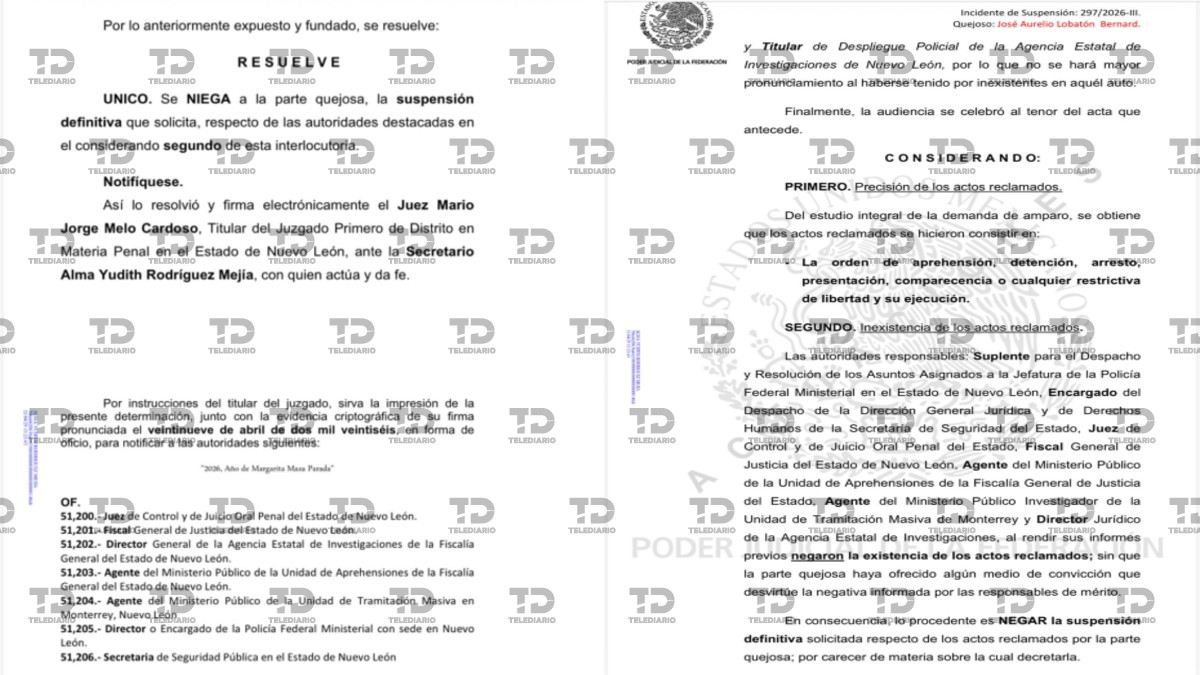 El incidente de suspensión está identificado con el juicio de amparo número  297/2026-III